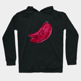 Pink banana watercolor design Hoodie